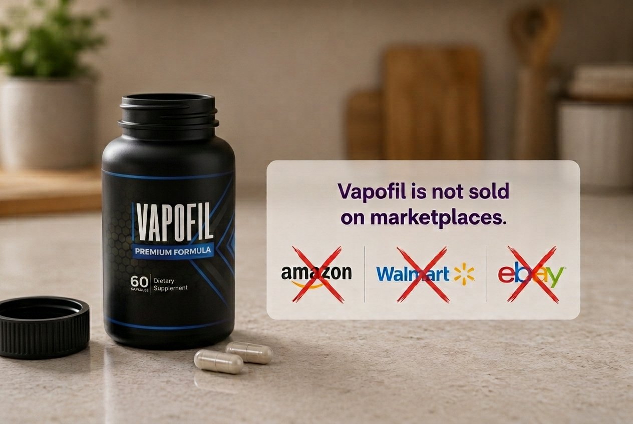 Warning sign for VapoFil counterfeit scams