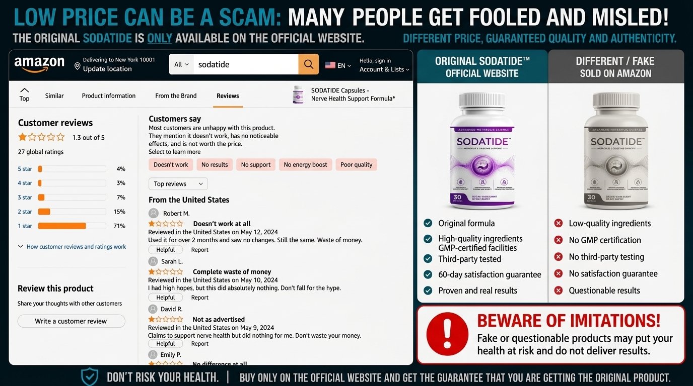 Sodatide negative reviews and complaints