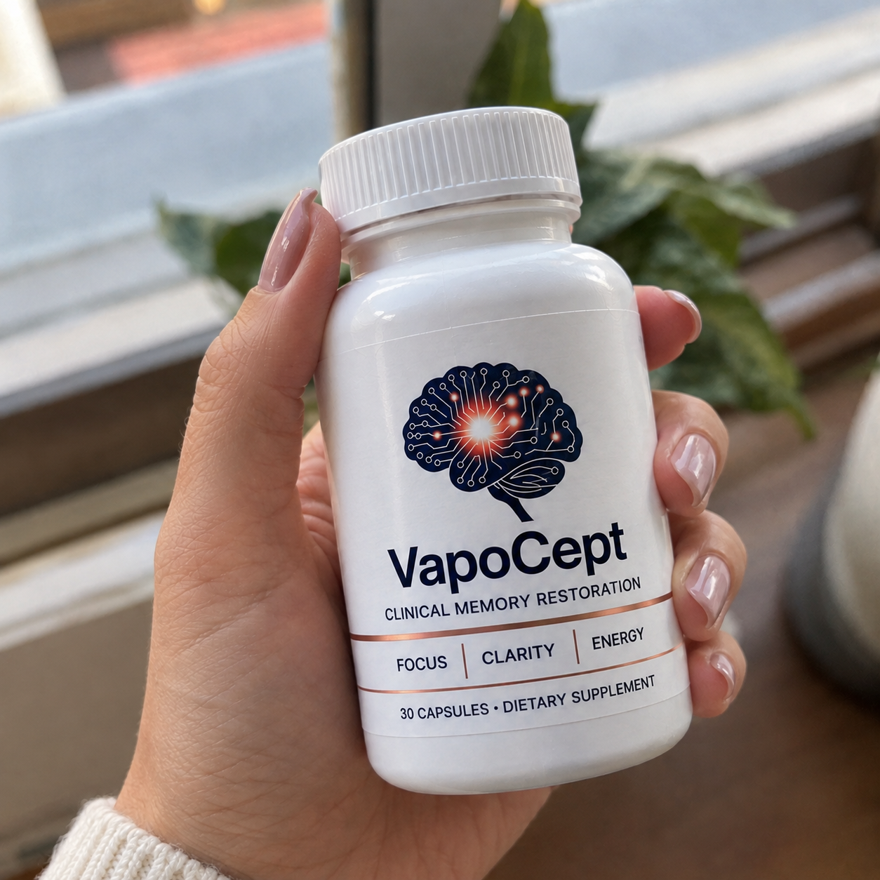 VapoCept memory supplement bottle
